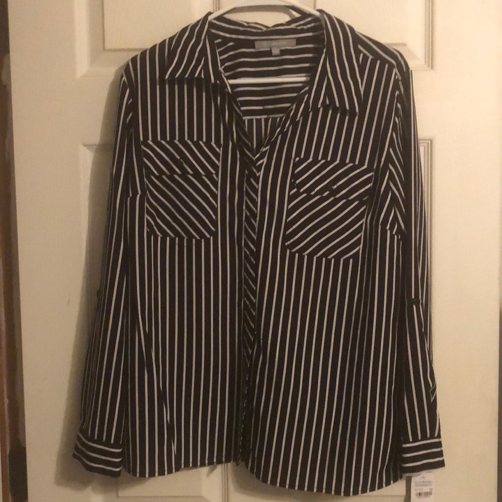 Black n white strip shirt